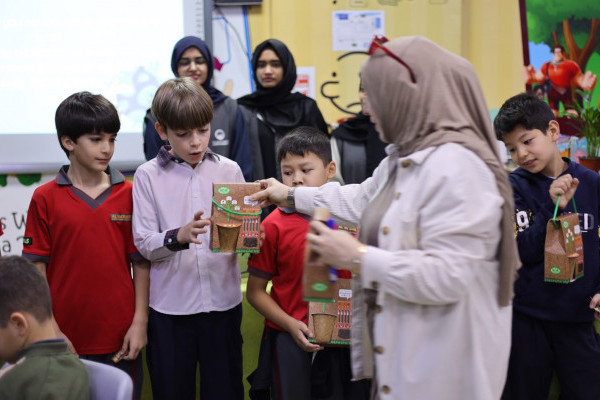 Ajman University's Office of Sustainability Organizes an Awareness Session and Workshop titled “Your Planet Needs You “at Al Maarifa International Private School