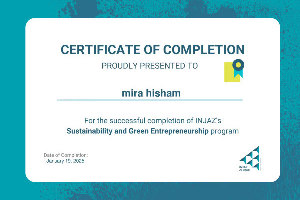 Ajman University Students Earn Certificates in Sustainability & Green Entrepreneurship Through INJAZ Partnership