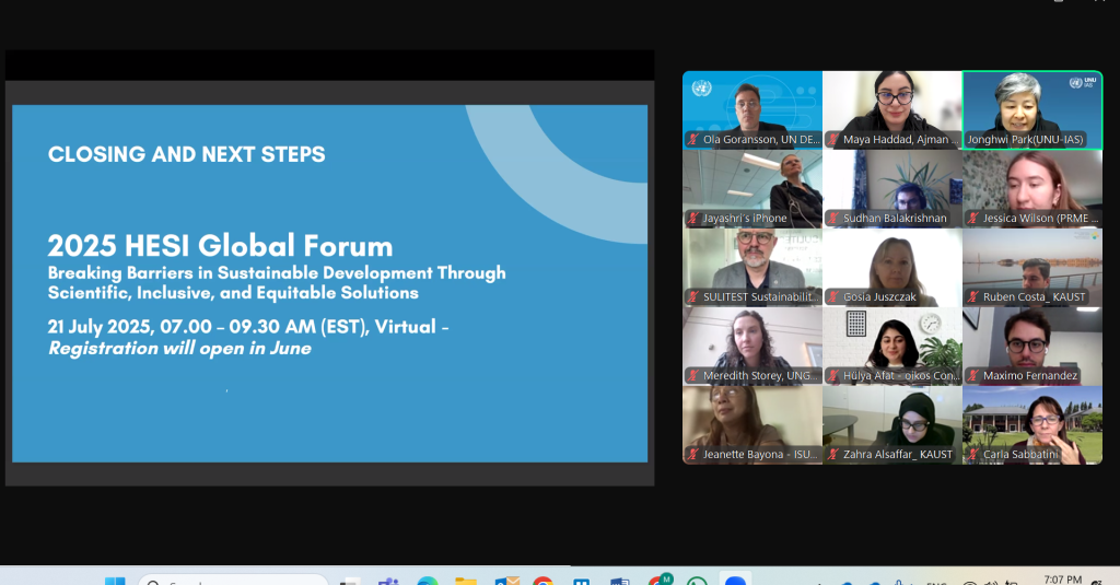 Ajman University’s Maya Haddad Speaks on “Higher Education as a Catalyst for the SDGs” at UN HESI Forum