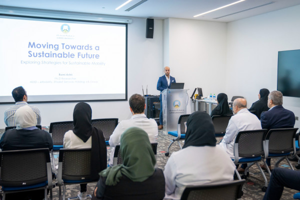 Ajman University Organizes an Awareness Session Titled “Moving Towards a Sustainable Future: Exploring Strategies for Sustainable Mobility”