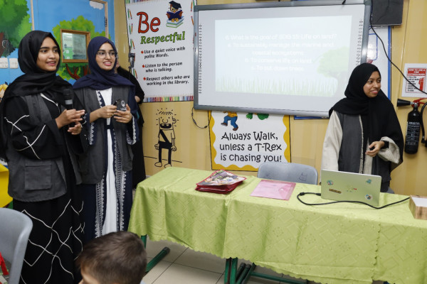 Ajman University's Office of Sustainability Organizes an Awareness Session and Workshop titled “Your Planet Needs You “at Al Maarifa International Private School