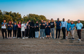 The Office of Sustainability at Ajman University Organizes a Mangrove Planting and Clean-Up Initiative at Al Zorah Golf Club