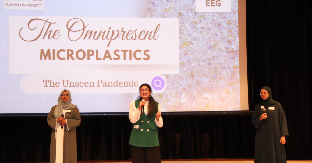 Ajman University Shines at Environmental Public Speaking Competition with Groundbreaking Research