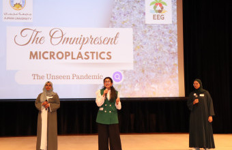 Ajman University Shines at Environmental Public Speaking Competition with Groundbreaking Research