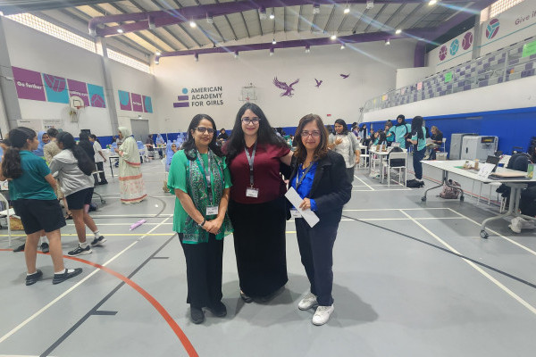 Young Innovators Take on Climate Change: Ajman University's Maya Haddad Leads Judging at Girls in ICT Hackathon