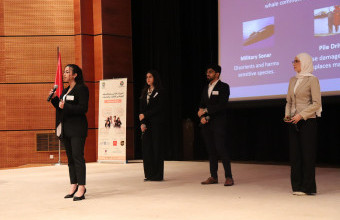 Ajman University Students Participate in the 24th Inter-College Environmental Public Speaking Competition