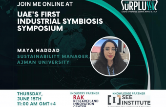 Ajman University’s Sustainability Manager Moderates Key Session at UAE’s First Industrial Symbiosis Symposium for Circular Economy