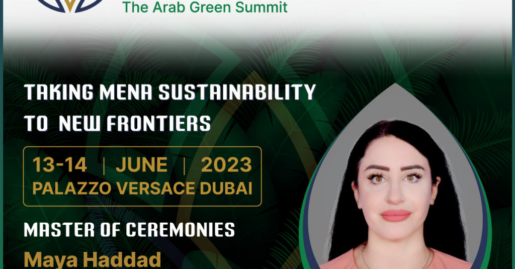 Ajman University's Maya Haddad Advocates for Sustainability as Master of Ceremonies at Arab Green Summit