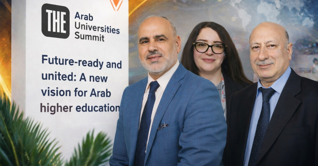 Ajman University Advances Institutional Climate and Education Leadership at Times Higher Education Arab World Summit 2025