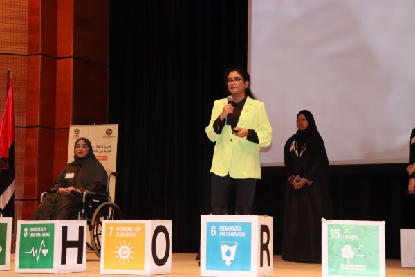 Ajman University Students Participate in the 24th Inter-College Environmental Public Speaking Competition
