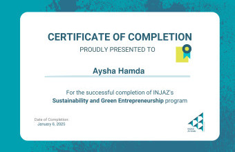 Ajman University Students Earn Certificates in Sustainability & Green Entrepreneurship Through INJAZ Partnership