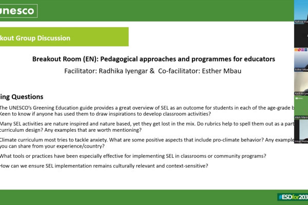 Ajman University Engages in UNESCO ESD-Net 2030 Dialogue on Social and Emotional Learning for Sustainability