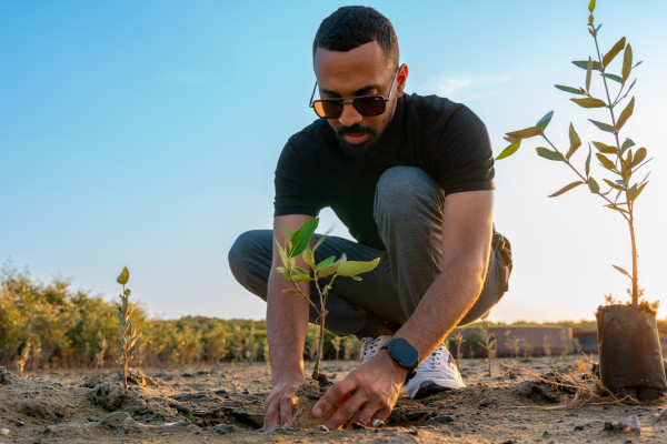 The Office of Sustainability at Ajman University Organizes a Mangrove Planting and Clean-Up Initiative at Al Zorah Golf Club