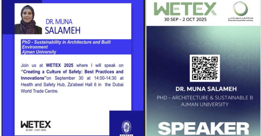 Dr. Muna Salameh Speaks at Health & Safety Hub During WETEX 2025