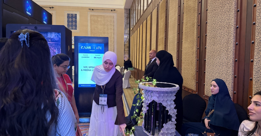 Ajman University Students Showcase Sustainable Innovation at DATE and CARE MENA Event