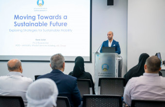 Ajman University Organizes an Awareness Session Titled “Moving Towards a Sustainable Future: Exploring Strategies for Sustainable Mobility”