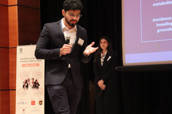 Ajman University Students Participate in the 24th Inter-College Environmental Public Speaking Competition