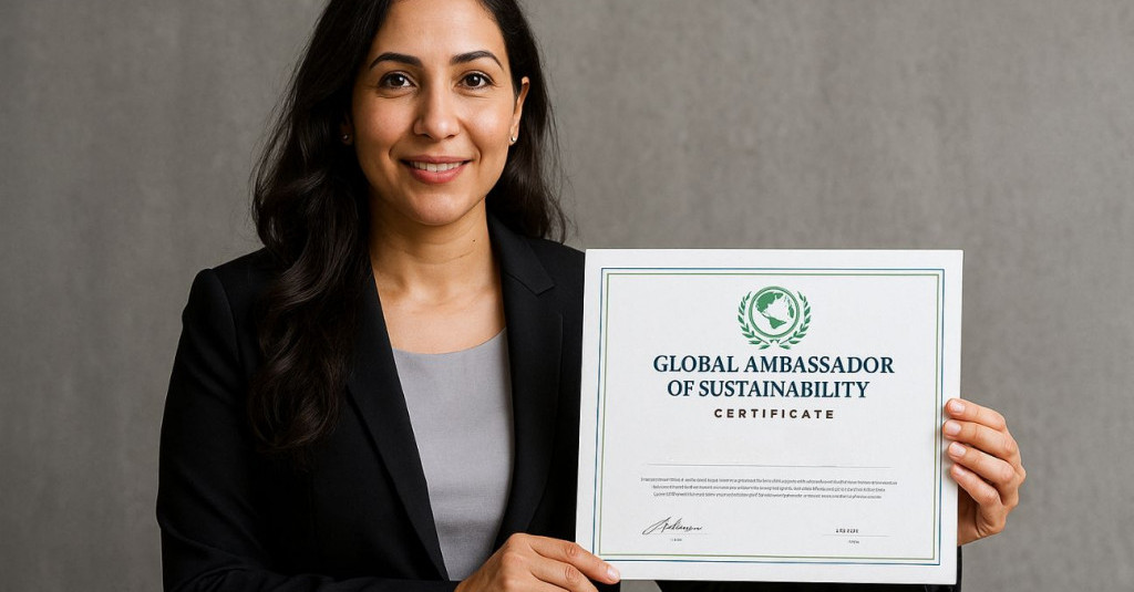 Ajman University Academic Reinforces Commitment to Global Sustainability with Ambassador Certification