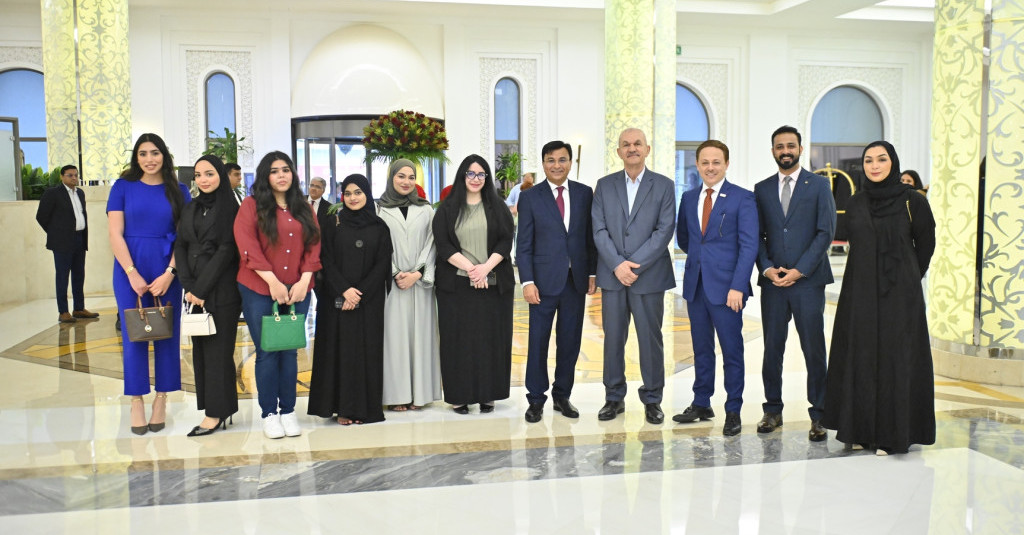 Ajman University Delegation and Student Group Participate with Bahi Ajman Palace Hotel in AirOWater Global Launch