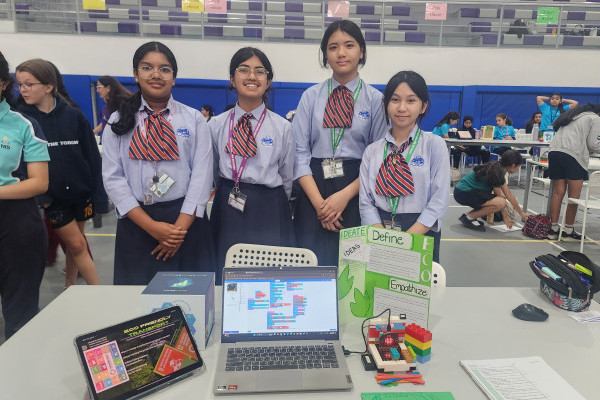 Young Innovators Take on Climate Change: Ajman University's Maya Haddad Leads Judging at Girls in ICT Hackathon